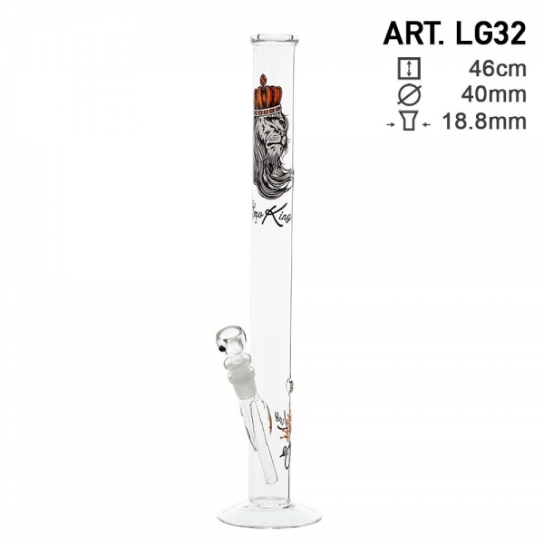 Glas Bong Löwe 46cm